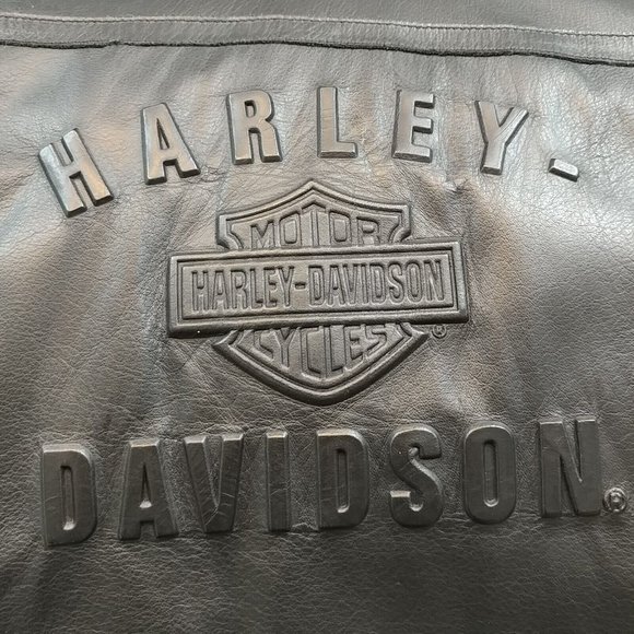 Women's Large L Harley-Davidson Leather Jacket 98136-03VW Front Vented Embossed - Picture 3 of 13